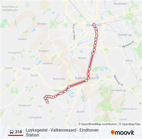 hermes 318 luyksgestel naar eindhoven|318 Route: dienstregelingen, haltes en kaarten .